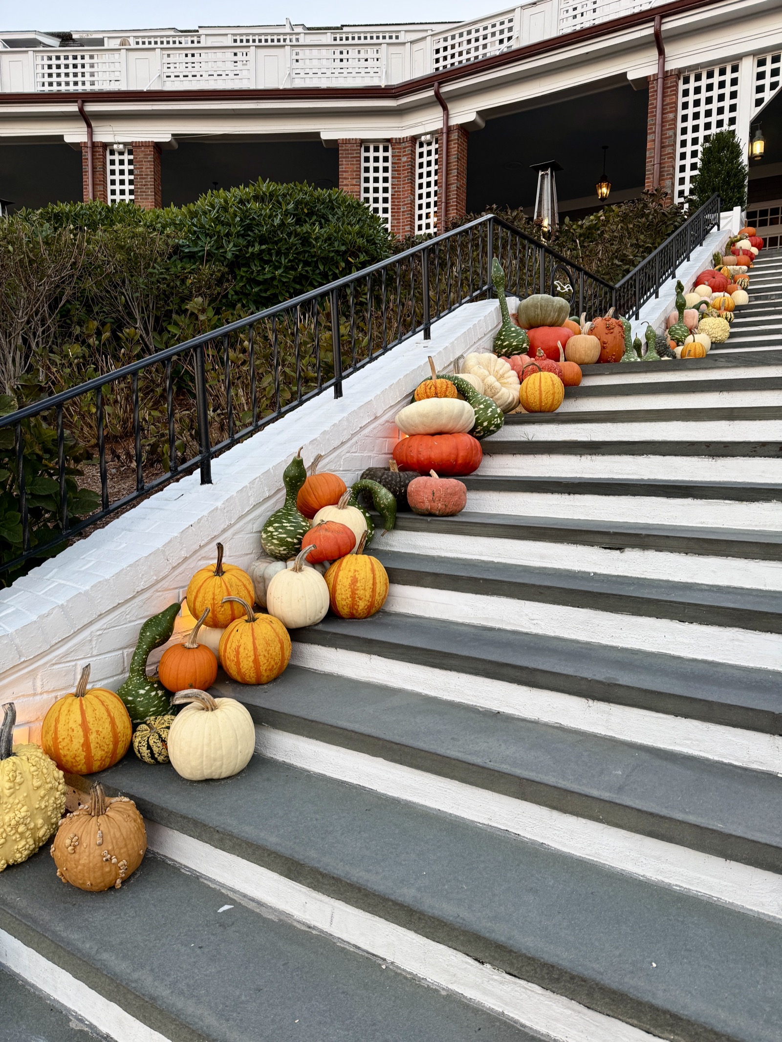 Resort pumpkin stairs